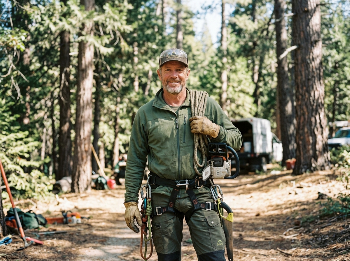 Joe Marshall working on Sierra foothill tree preservation