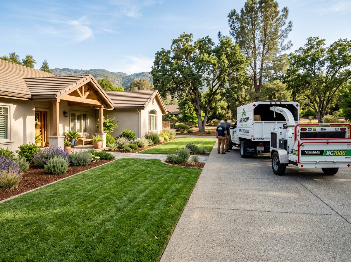 Clean yard finish after tree service in Shaver Lake CA